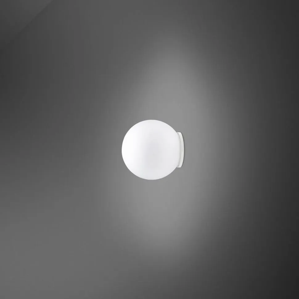 Fabbian Lumi Sfera væglampe i glas, Ø 9 cm