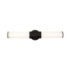 Facet Dual LED-væglampe til badeværelset, sort, 2 lyskilder, bredde 66 cm