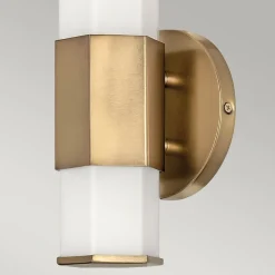 Facet Single LED-væglampe til bad 3.000 K, messing