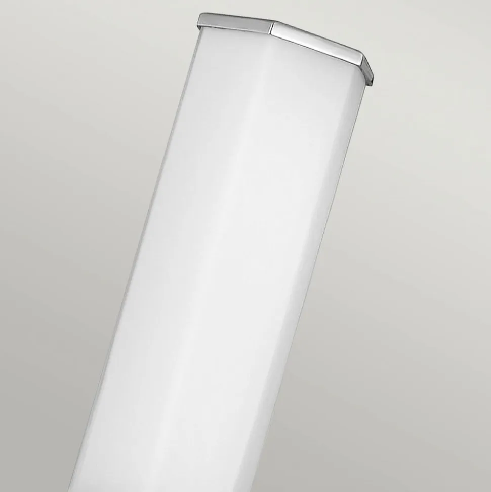 Facet Single LED-væglampe til bad, 3.000 K, krom