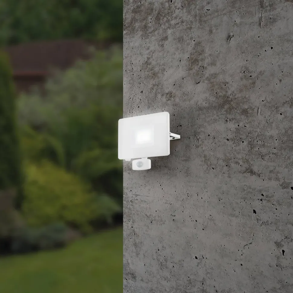 Faedo 3 udendørs LED-spot med sensor, hvid, 50 W