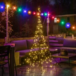 Fairybell mast-juletræ 240 blinkende LED’er 200cm