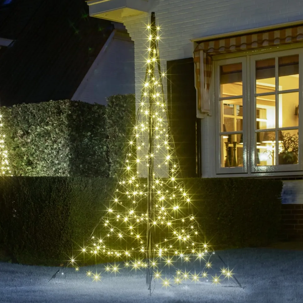 Fairybell mast-juletræ 240 blinkende LED’er 200cm