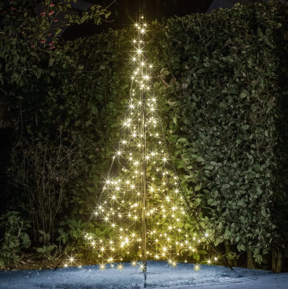 Fairybell mast-juletræ 240 blinkende LED’er 200cm