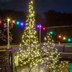 Fairybell mast-juletræ 240 blinkende LED’er 200cm