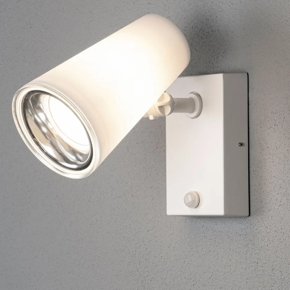 Fano udendørs LED-vægspot, med bevægelsessensor
