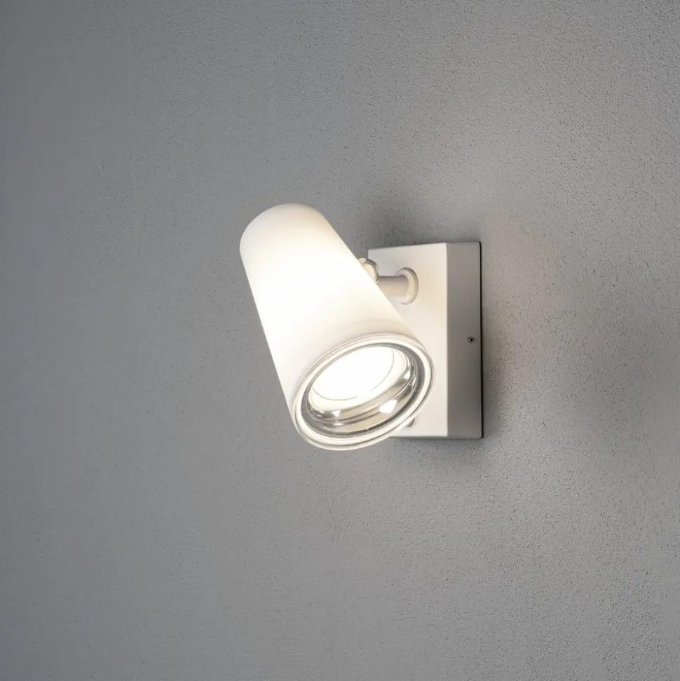 Fano udendørs LED-vægspot, med bevægelsessensor