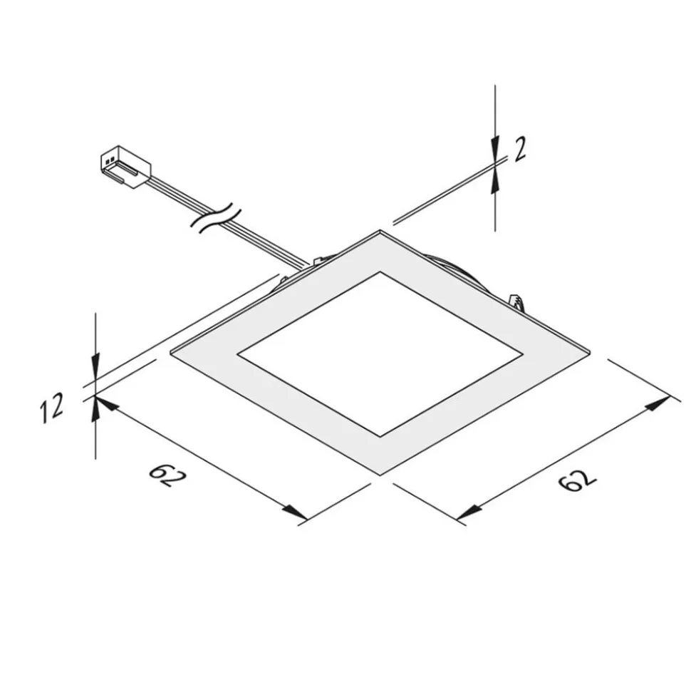 FAQ 58 integreret LED-møbellys, 5 stk, 3 W 4.000 K