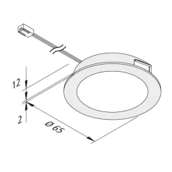 FAR 58 integreret LED-møbellys, 5 stk, 3 W 3.000 K