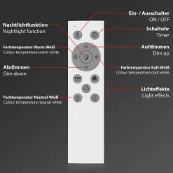 Farvet LED-panel, dæmpbart, RGB, CCT, 100x25cm