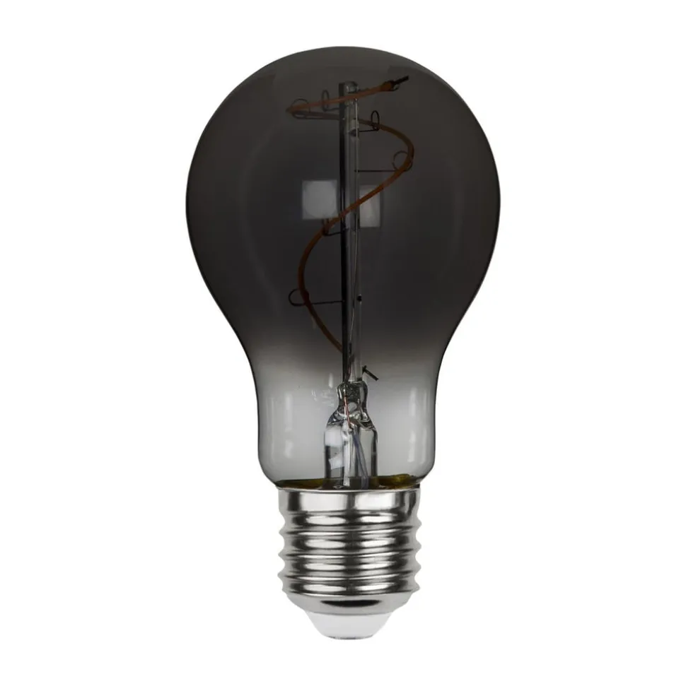 Filamentpære A60 E27 3W 1800K røgfarvet glas