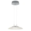 Findus LED-pendellampe, mat nikkel/krom
