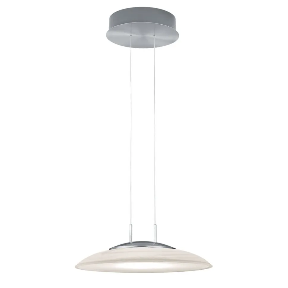 Findus LED-pendellampe, mat nikkel/krom