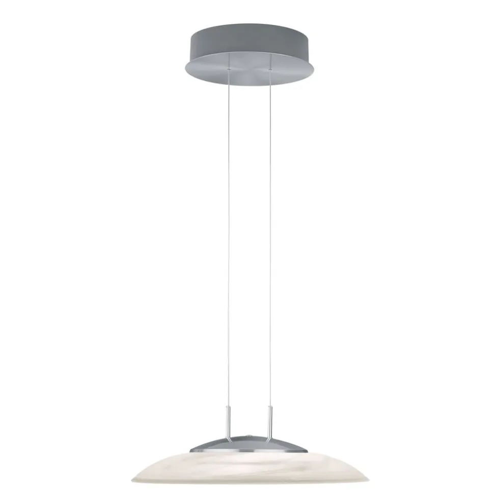 Findus LED-pendellampe, mat nikkel/krom