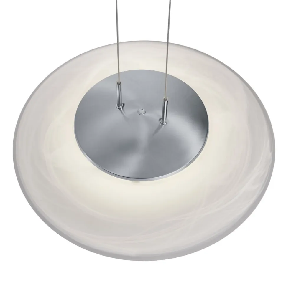 Findus LED-pendellampe, mat nikkel/krom