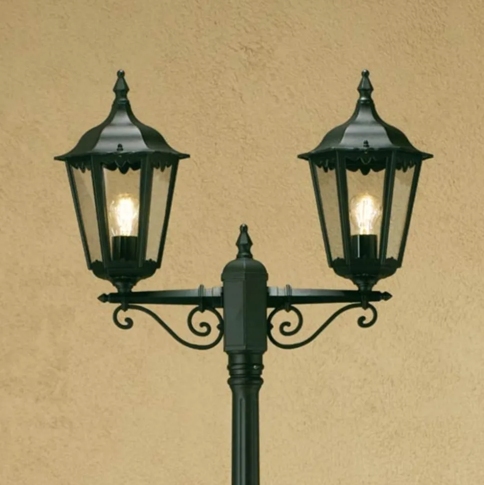 Firenze lygtepæl, 2 lyskilder, grøn