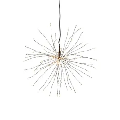Firework LED-hængelampe, sort, metal, Ø 26 cm, stik