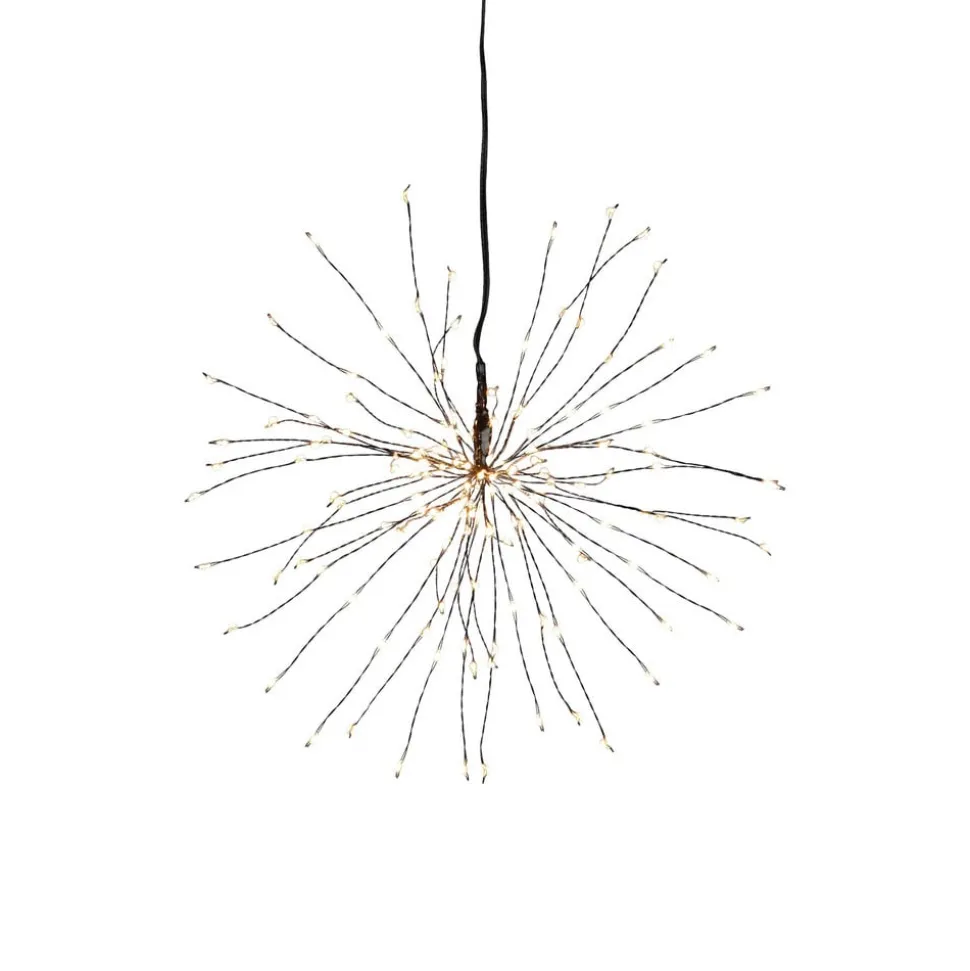 Firework LED-hængelampe, sort, metal, Ø 26 cm, stik