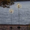 Firework LED-solcellelampe med jordspyd, 85 cm