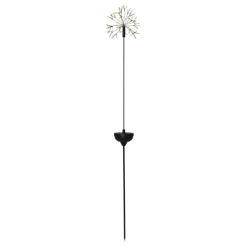 Firework LED-solcellelampe med jordspyd, 85 cm