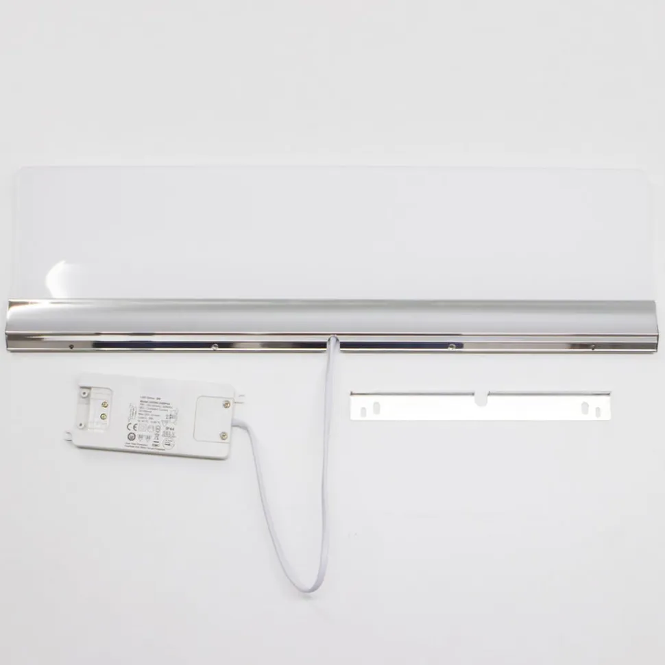 Flad LED-spejllampe Angela, IP44, 50 cm