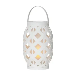 Flame Lantern LED-lygte, hvid, højde 23 cm