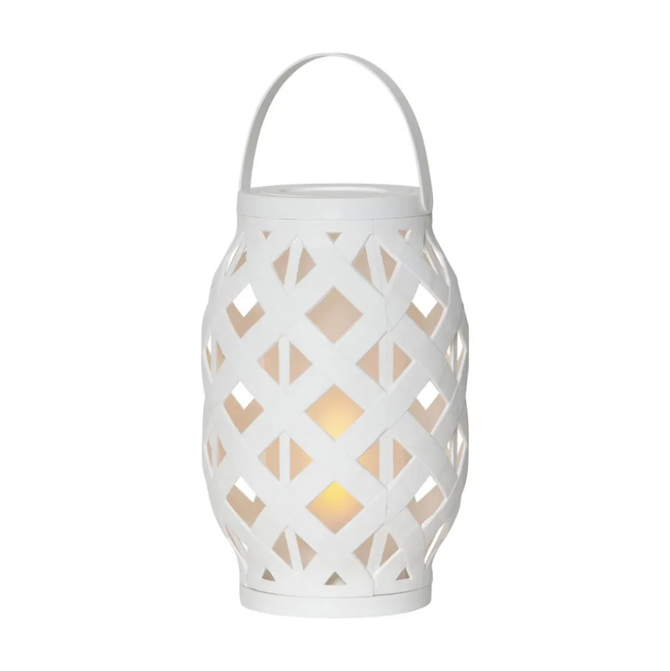 Flame Lantern LED-lygte, hvid, højde 23 cm