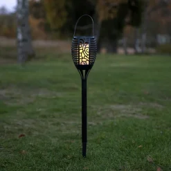 Flame LED-solcellelampe, tre anvendelsesmuligheder, 42 cm