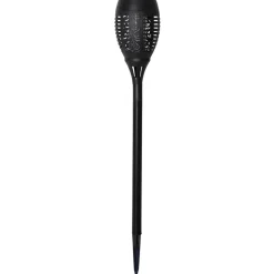 Flame solcelle LED-lampe m. jordspyd, sæt m. 2 stk