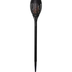 Flame solcelle LED-lampe m. jordspyd, sæt m. 2 stk