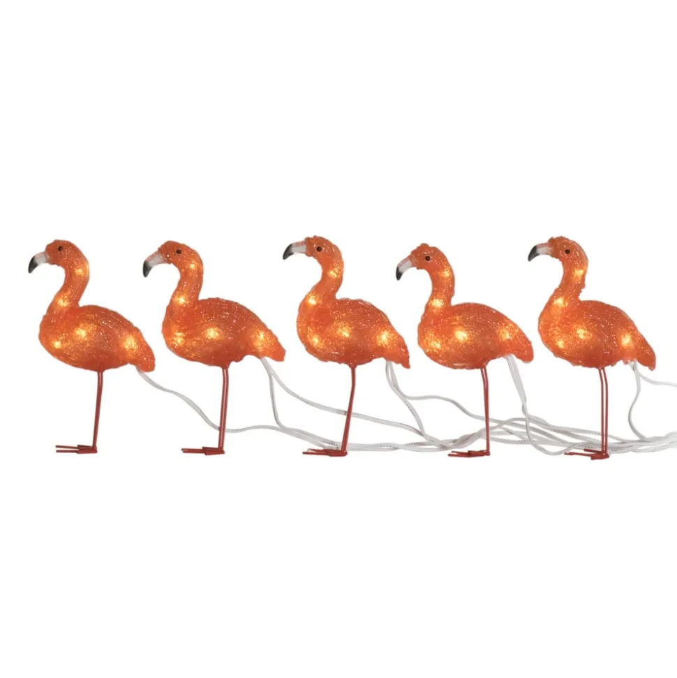 Flamingo LED dekorationslys i et sæt med 5 stk