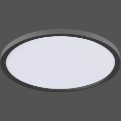 Flat LED-loftlampe CCT, Ø 40 cm, sort