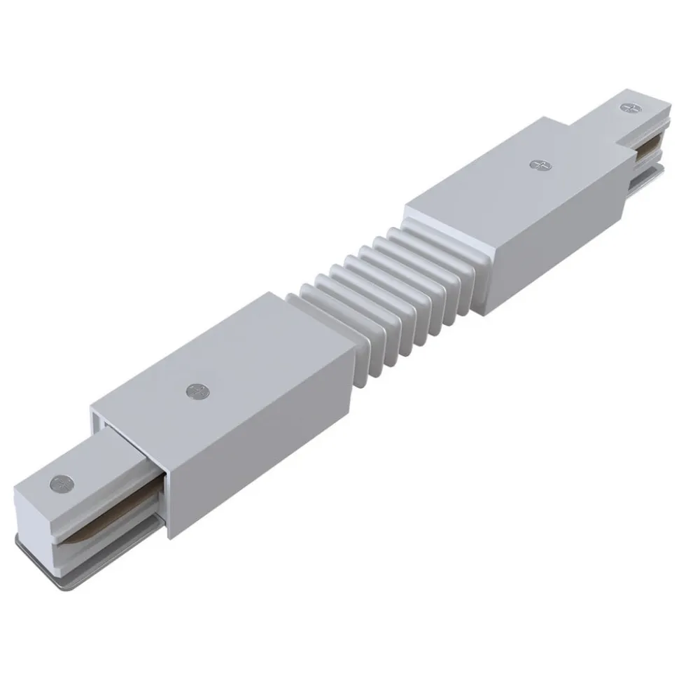 Flexverbinder Track, 1-fase skinne, hvid