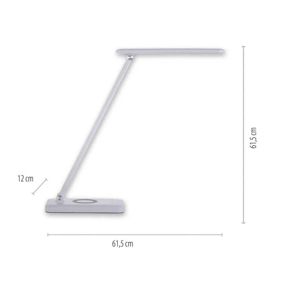 Florentina LED-skrivebordslampe, hvid