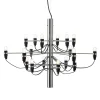 FLOS 2097/18 LED-lysekrone, frostet, krom
