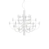 FLOS 2097/30 LED-lysekrone, klar, hvid