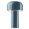 FLOS Bellhop opladelig LED-bordlampe, gråblå