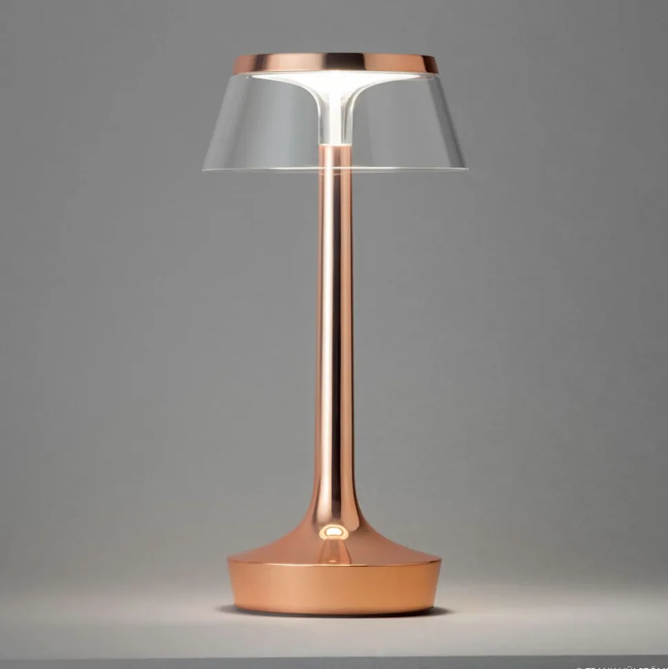 Flos Bon Jour unplugged LED-bordlampe, kobber
