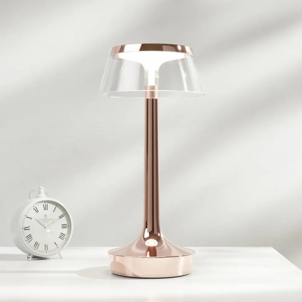 Flos Bon Jour unplugged LED-bordlampe, kobber