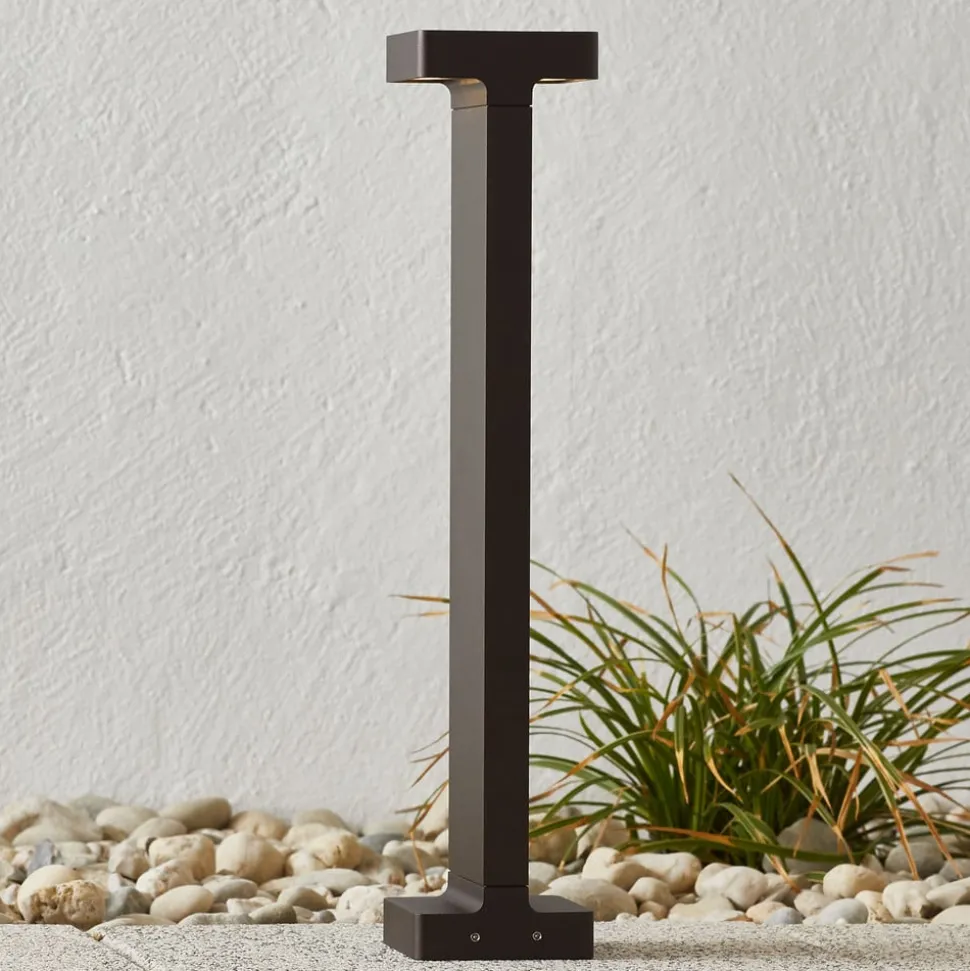 FLOS Casting T 100 - LED-sokkellampe 50 cm brun