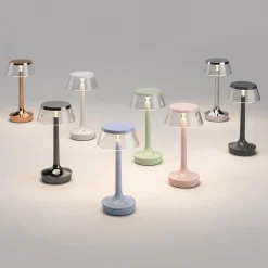 FLOS LED-bordlampe Bon jour unplugged, kobber