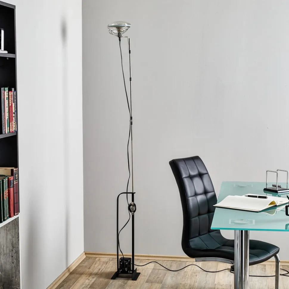 FLOS Toio Limited Edition gulvlampe, sort, metal, 195 cm