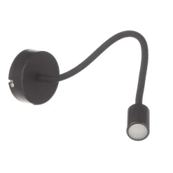 Focus fleksibel LED-væglampe, sort