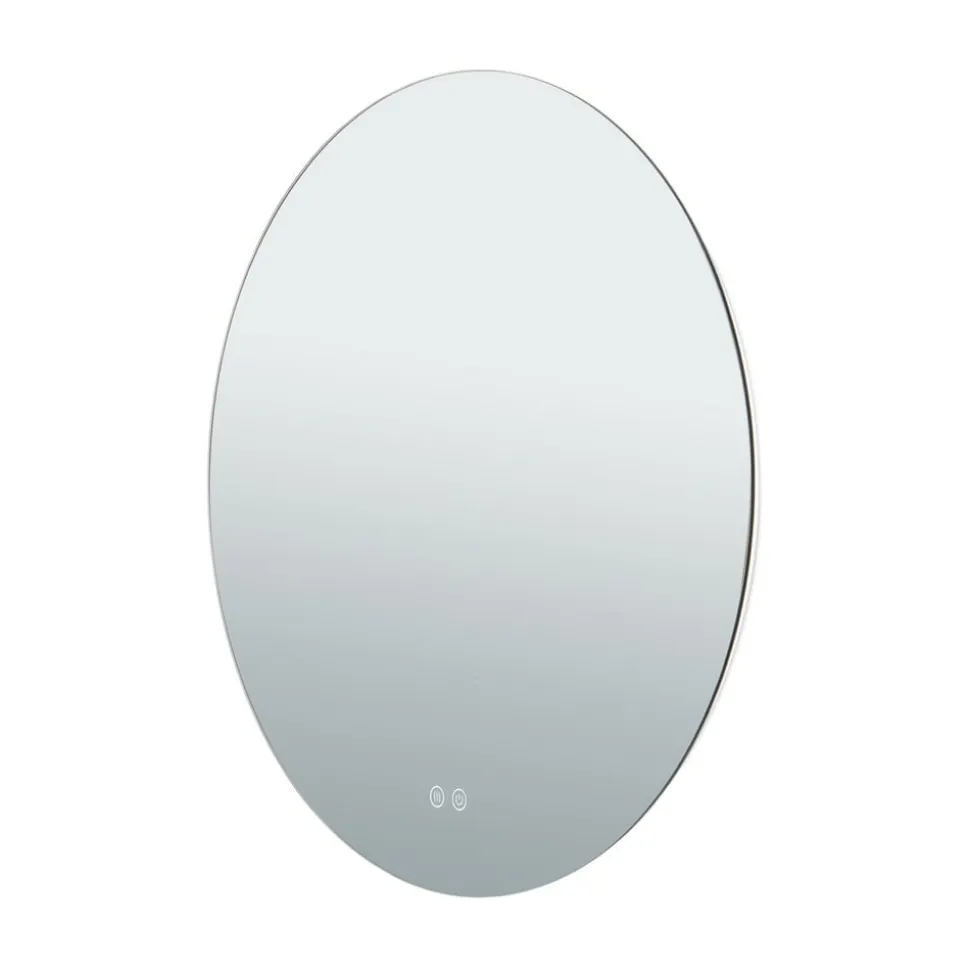 Focus LED-spejl, Ø 60 cm, CCT, antidug, berøringsdæmper