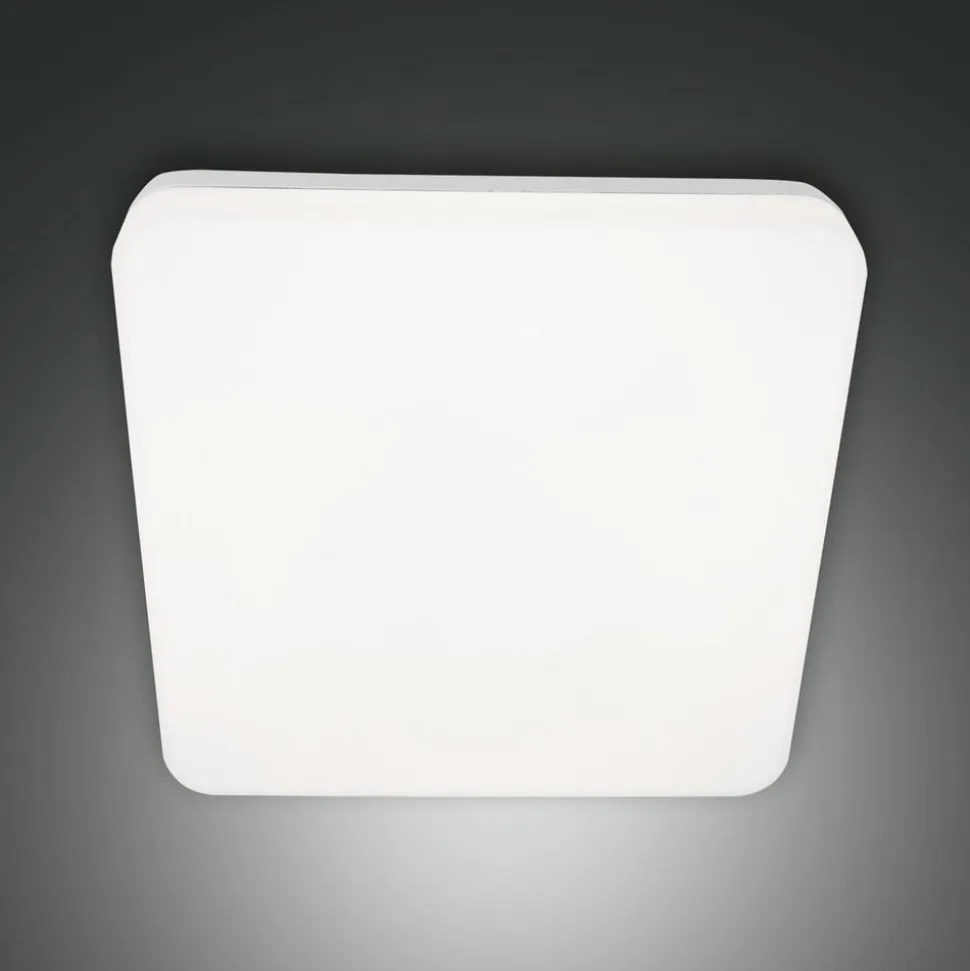 Folk udendørs loftlampe, sensor, 28 x 28 cm, hvid, IP65