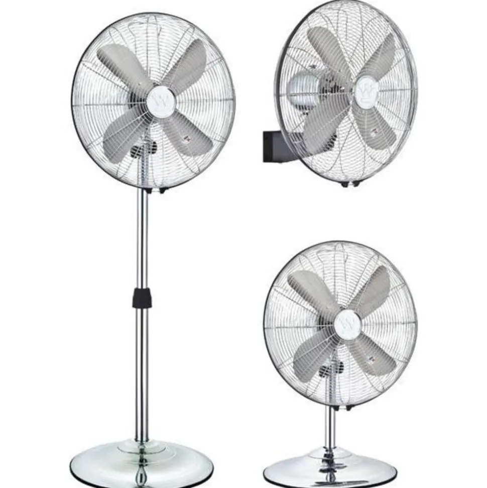 Foranderlig gulvventilator Silver Stream 3 i 1