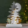 Forest Friends LED-dekolampe, hare, ræv, pindsvin