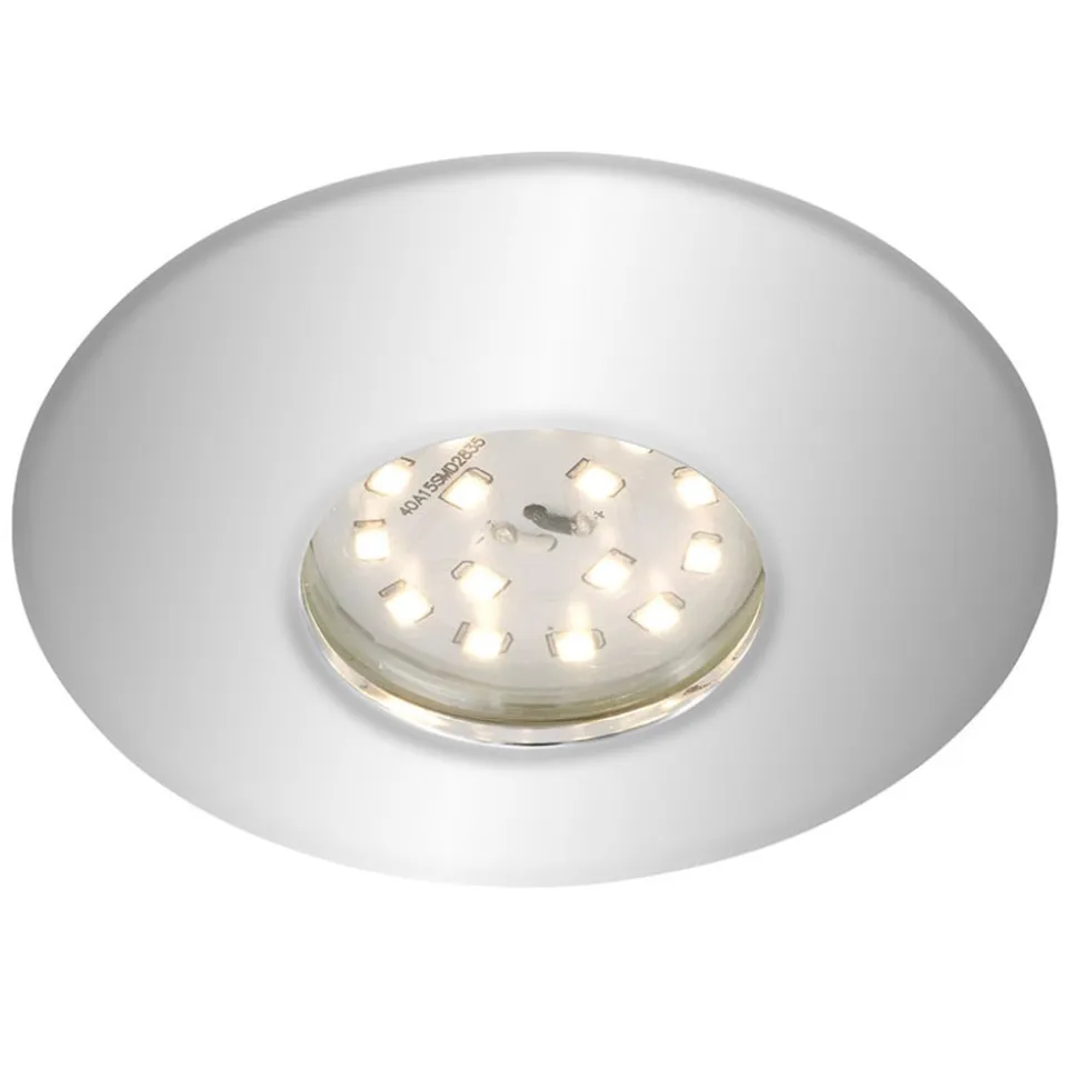 Forkromet LED-indbygningsspot Bruser, IP65