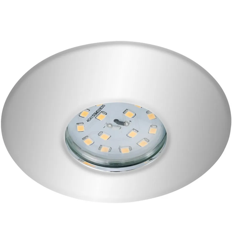 Forkromet LED-indbygningsspot Bruser, IP65