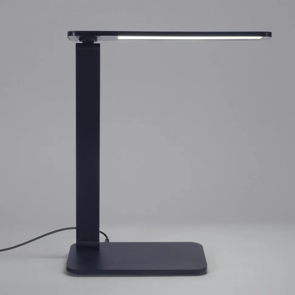 Forlight LED-bordlampe Zenit, sort, ABS, højde 36 cm